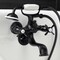 Kingston Brass KS245MB Tub Wall Mount Clawfoot Tub Faucet with Hand Shower, Matte Black KS245MB - alternate 6